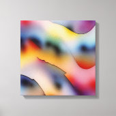 Toile "Vagues réfractaires" Art Abstrait contemporain (Recto)