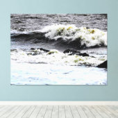Toile Vagues se brisant (Insitu (Plancher de Bois))