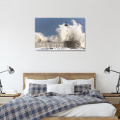 Toile Vagues S'Écrasant Contre Un Phare (Insitu(Chambre))