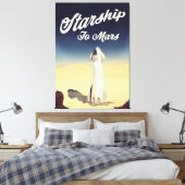 Toile Vaisseau spatial pour Mars, voyage spatial de styl (Insitu(Chambre))