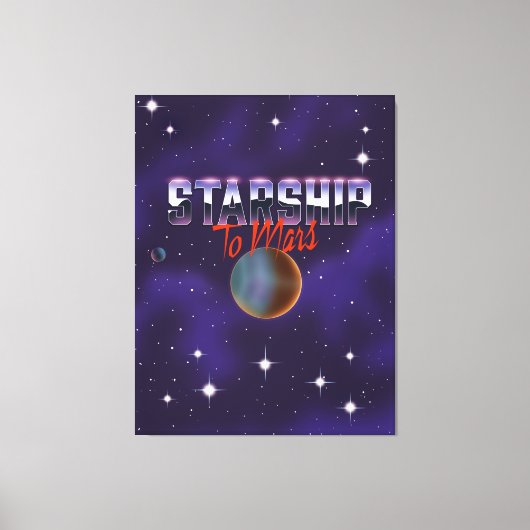 Toile Vaisseau spatial vers Mars (Recto)