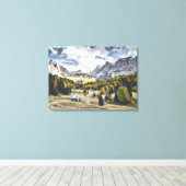 Toile Val di Fassa, Trentin, Italie (Insitu (Plancher de Bois))