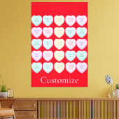 Toile Valentine Candy Hearts Thunder_Cove (Insitu(Salon))