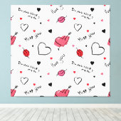 Toile Valentine's Hearts Arrow sans couture (Insitu (Plancher de Bois))