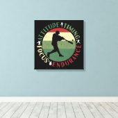 Toile Valeurs d'équipe de baseball motivationnelles (Insitu (Plancher de Bois))