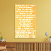 Toile Valeurs familiales (Insitu(Salon))