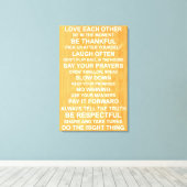 Toile Valeurs familiales (Insitu (Plancher de Bois))