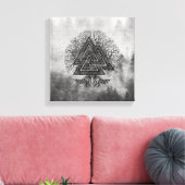 Toile Valknut and Tree of Life Yggdrasil (Insitu(Salon))