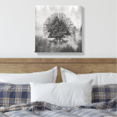 Toile Valknut and Tree of Life Yggdrasil (Insitu(Chambre))