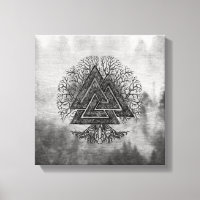 Valknut and Tree of Life Yggdrasil
