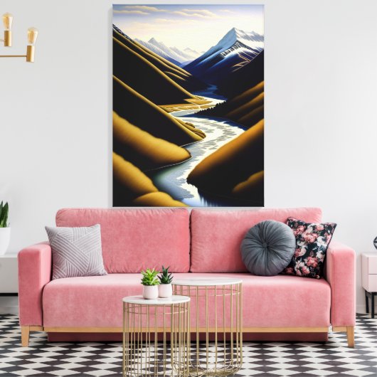 Toile Vallée de la rivière de Nouvelle-Zélande - Impress (Insitu(Salon))