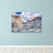 Toile Vallée de Yosemite à la neige (Insitu (Plancher de Bois))