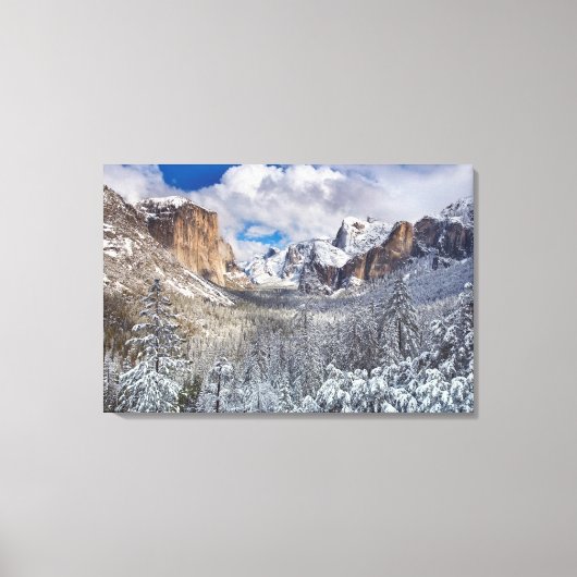 Toile Vallée de Yosemite à la neige (Recto)