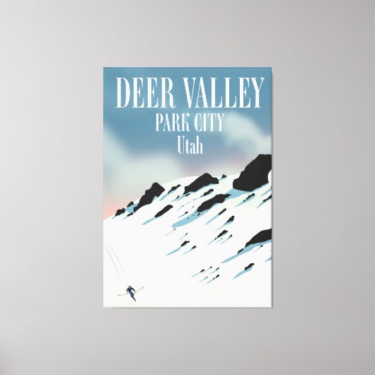 Toile Vallée du Cerf, ville du parc, Utah, affiche de sk (Recto)