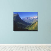 Toile Vallée glaciaire en U dans les Rocheuses (Insitu (Plancher de Bois))