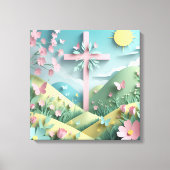 Toile Valley with the Cross Art Print (Recto)