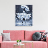 Toile Valse de la Pétale de Minuit (Insitu(Salon))