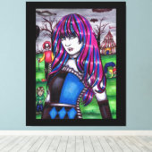 Toile Vampire Circus Freak monstres dessin original (Insitu (Plancher de Bois))