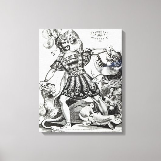 Toile Van Amburgh le Brute Tamer, 1838 (Recto)