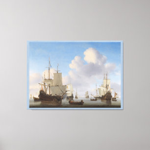 Toile Van de Velde Ships dans un CC0361 XL calme