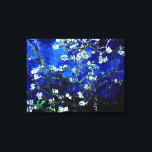 Toile Van Gogh Almond Blossoms bleu vert<br><div class="desc">Fleurs d'amandes par Vincent Van Gogh modification de couleur copyright 2sweet4wordsDesigns/ PureVintage Love Obtenez la beauté de Van Gogh's bien-aimé Almond Blossom dans les couleurs qui correspondent à votre maison. vincent van gogh,  van gogh,  fleurs d'amandes,  fleurs,  floral,  jolie,  belle,  belle, </div>