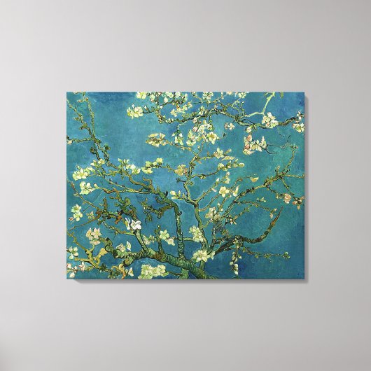 Toile Van Gogh Almond Fleurit Sur Un Tissu (Recto)