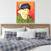 Toile Van Gogh - Autoportrait avec l'oreille bandée & pi (Insitu(Chambre))