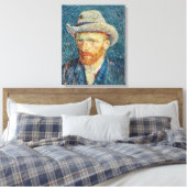 Toile Van Gogh - Autoportrait avec un Casquette gris (Insitu(Chambre))