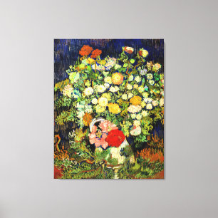 Toile Van Gogh - Bouquet de fleurs dans un vase