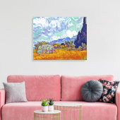 Toile Van Gogh - Champ de blé avec cyprès (Insitu(Salon))