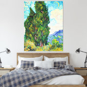 Toile Van Gogh - Cyprès, 1889 peinture d'art (Insitu(Chambre))