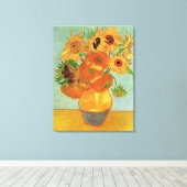 Toile Van Gogh - Douze tournesols (Insitu (Plancher de Bois))