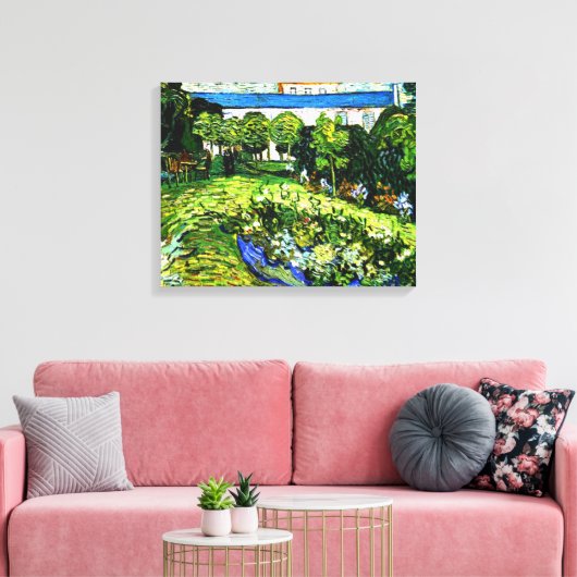 Toile Van Gogh - Jardin de Daubigny, célèbre peinture, (Insitu(Salon))