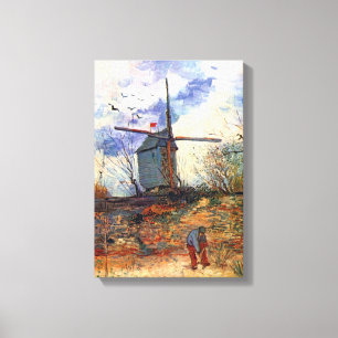 Toile Van Gogh - Le Moulin de la Galette Moulin à vent