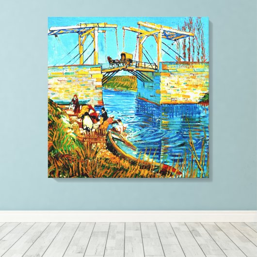 Toile Van Gogh - Le pont Langlois à Arles, (Insitu (Plancher de Bois))