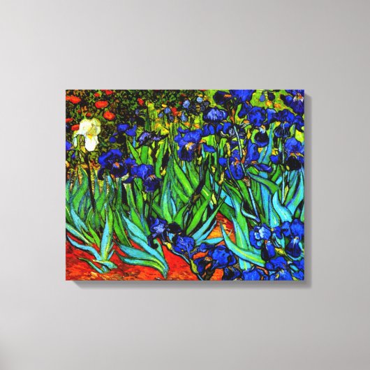 Toile Van Gogh - Les Iris, peinture d'art fin (Recto)