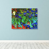 Toile Van Gogh - Les Iris, peinture d'art fin (Insitu (Plancher de Bois))