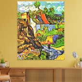 Toile Van Gogh - Maisons à Auvers (Insitu(Salon))