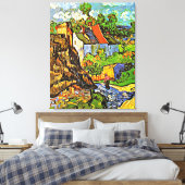 Toile Van Gogh - Maisons à Auvers (Insitu(Chambre))
