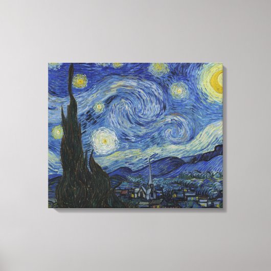 Toile Van Gogh, Nuit étoilée (Recto)