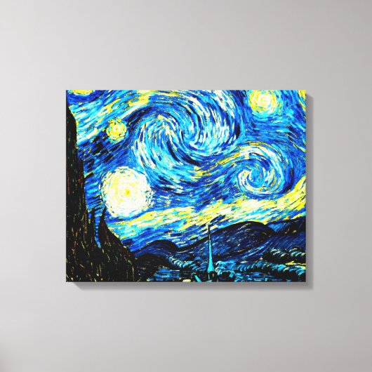 Toile Van Gogh - Nuit étoilée (Recto)