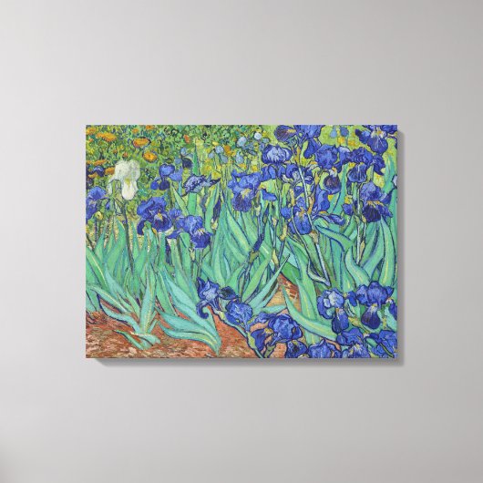 Toile Van Gogh Peinture classique Irises Floral Botaniqu (Recto)