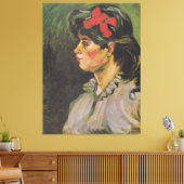 Toile Van Gogh Portrait d'une dame avec groupe de cheveu (Insitu(Salon))