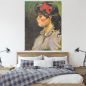 Toile Van Gogh Portrait d'une dame avec groupe de cheveu (Insitu(Chambre))