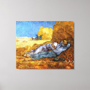 Toile Van Gogh : Repos de midi de travail