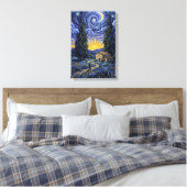 Toile Van Gogh Style Cypress Dusk Starry Night Art (Insitu(Chambre))
