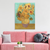 Toile Van Gogh - Sunflowers, 3ème version, répétition (Insitu(Salon))