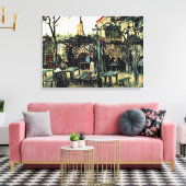 Toile Van Gogh - Terrasse d'un Café sur Montmartre (Insitu(Salon))