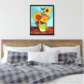 Toile Van Gogh - Trois Tournesols Dans Un Vase - Art (Insitu(Chambre))