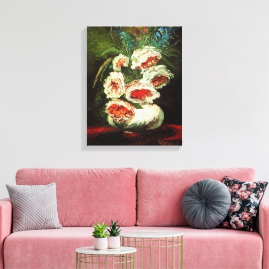 Toile Van Gogh Vase avec Peonies Canvas Imprimer (Insitu(Salon))